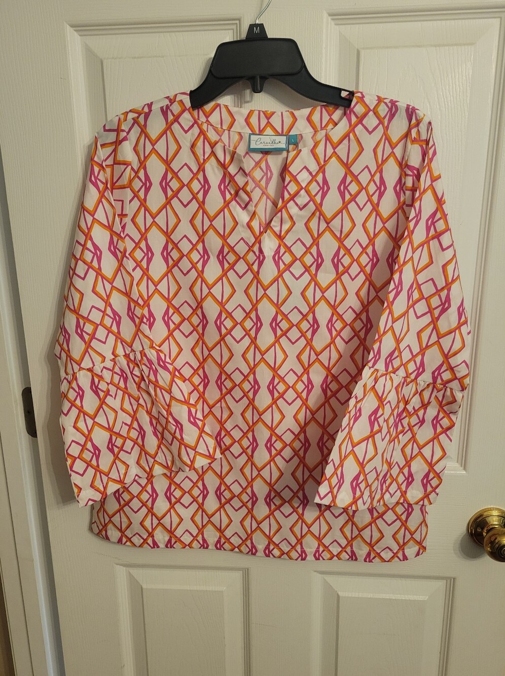 NWT Stunning Carvalho Couture Savannah Ruffle Sleeve Blouse